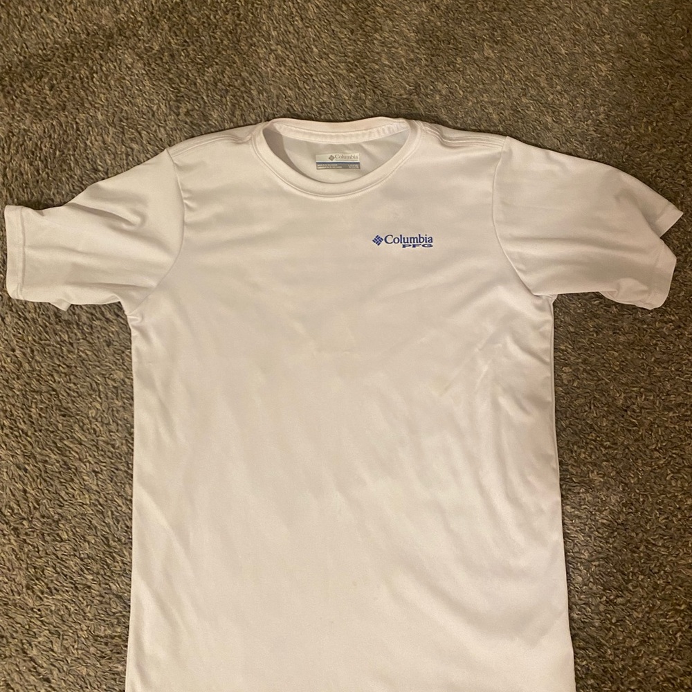 Columbia Boys White Swim Shirt